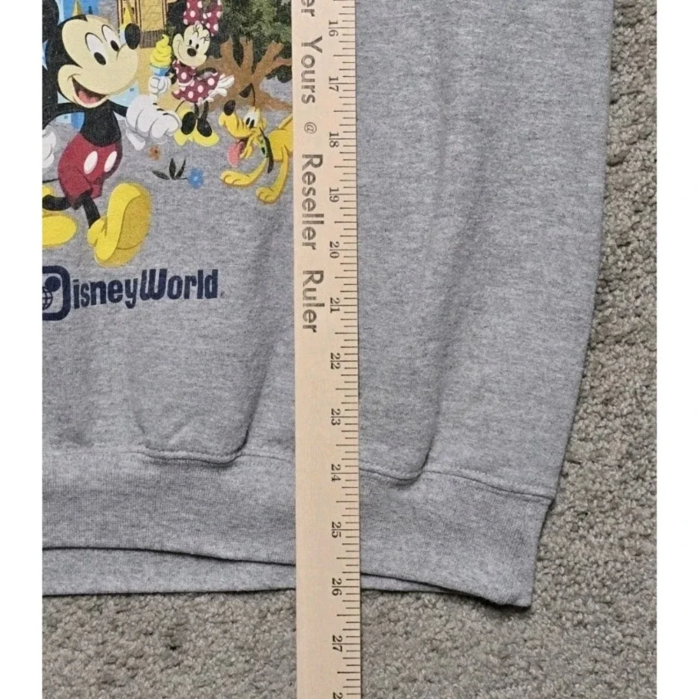 Disney Parks Walt Disney World Mickey Mouse Gray Pullover Sweatshirt Mens Medium